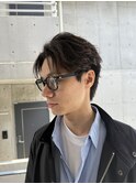 大人メンズフェザーパーマ