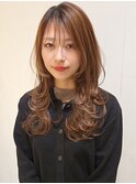 イメチェン似合わせ小顔レイヤーカットミディアムウルフ田嶋4