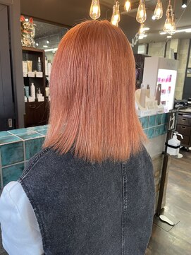 グローバルヘアー バランス(global hair BALANCE) 10代 20代 ピンクオレンジ/オレンジカラー/ダブルカラー