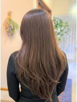 リエットヘアー 杢左店(Lie-et. hair) 軽やかロングレイヤー×透明感まろやかブラウン|西尾市