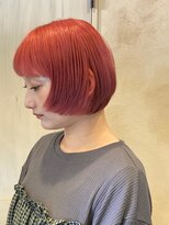 ヘアーリゾートガーデン 南林間店(Hair Resort Garden)&nbsp;イメチェン/ピンクオレンジ/ラウンドボブ