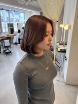 ヘアーポケット リタ(HAIR POCKET ritta)&nbsp;ピンクブラウン×内巻きボブ