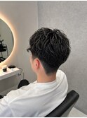 スパイラル/ツイスト/波巻き/メンズ/マッシュ