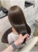 艶ベージュストレート