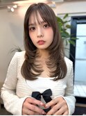 ミディアムレイヤーバタフライカット髪質改善ハイレイヤー