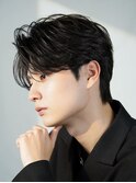 黒髪リクルートフェザーショートフェザーパーマ韓国マッシュ