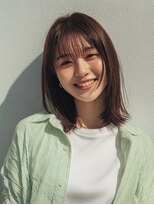 アブニール 柏たなか店(AVENIR)&nbsp;ダークパープル/ナチュラルショート/ミルクブラウン/夏/柏たなか