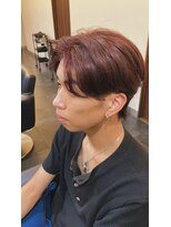 ヘアーラウンジルシェル(HAIR LOUNGE Le ciel)&nbsp;フェザー×レッドカラー
