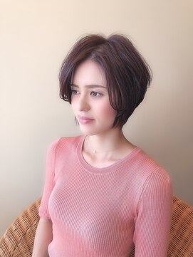 カーサインフィニテイ Hair Design caRsa INFINITY 大人可愛い♪ハンサムショート小顔サイドブランジュ