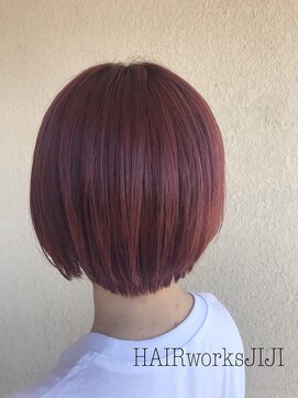 ヘアーワークス ジジ(HAIR works JIJI) ロゼピンクカラー