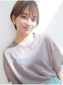 小顔丸みショートボブ