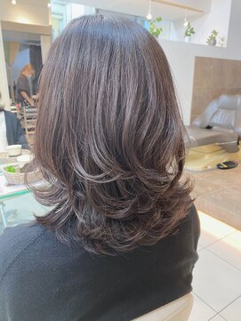 ヘアアンドデイスパ アグー(hair&dayspa AGU) 【横須賀中央　AGU】大人可愛いミディアムレイヤー