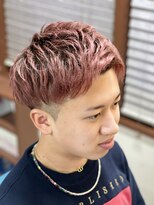 メンズヘアーサロン スウェル(Men's Hair Salon SWELL) 城南区　七隈　ショート　ピンクカラー