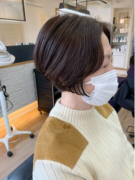 オーシャン(Ocean) [OCEAN Hair&Life藤原純] ナチュラルショート×明るめ白髪染め☆