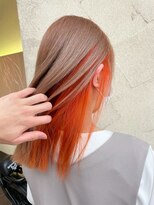 タイドヘア 茨木店(TIDE HAIR)&nbsp;ミルクティー×インナーオレンジ