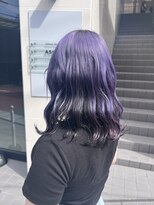 アソビ 表参道(ASOBI) ツートーンカラー パープル ブラック