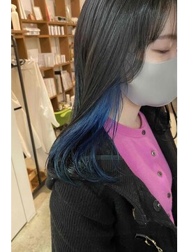 バローチェ(Barouche) 【Barouche/中島綾子】　インナーカラー　ブルー　堀江