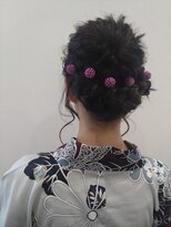 ユニ ヘアサロン イシグロ(yuni HAIRSALON ishiguro) アップ+浴衣