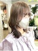 ミルクティーベージュハイトーンカラーケアブリーチダブルカラー