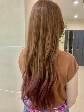 クララ ヒロシマセカンドフロア(CLALA Hiroshima 2nd floor) グラデーションカラー　ローズピンク