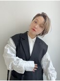 ヘアアレンジ/ショートボブ/ローライト