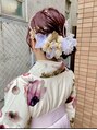 シロ(.siro) 卒業式と成人式のヘアセット♪髪飾りドライフラワー手作り◎