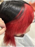 インナーカラー×レッド☆ハイトーンカラー