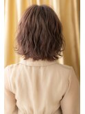 □ショコラアッシュ波巻き大人ボブパーマ403★越谷20代30代40代
