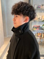 メンズサロン ブロック(Men's Salon bloc) ツイストスパイラルパーマ　束感　ツーブロック　ショートパーマ