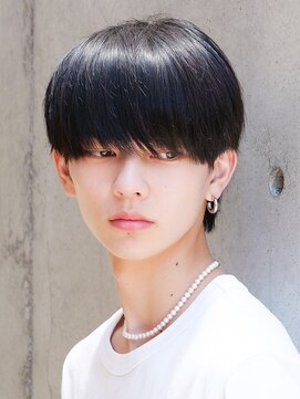 エルマーク 枚方(L-MARK) 黒髪マッシュナチュラルマッシュメンズヘア韓国ツーブロック