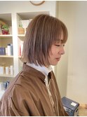 【CROP】白髪ぼかし×ベージュ