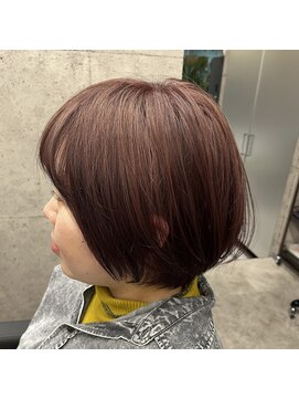 シエルリンクス リアン(Ciel links Lien) モーブピンクカラーのショートボブ