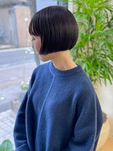 ハヤシ(HAYASHI) 愛され大人ミニボブ20代30代40代 透け感カラー春カラー前髪あり