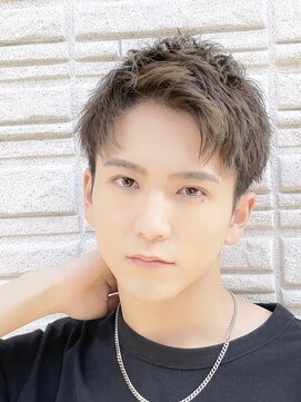 ハレ ヘアサロン(Hale hair salon) 【Hale】ブルーブラックNo2947韓国マッシュスパイキーショート