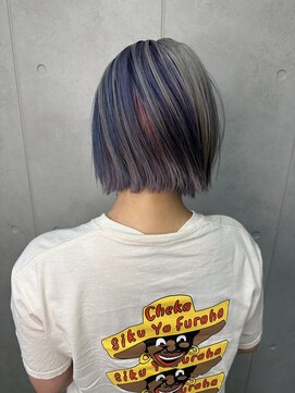 レオクマ(REOKUMA) ミックスカラー/デザインカラー/ブリーチカラー/ボブ