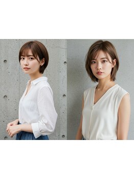 骨格と髪質に合わせてカット、乾かすだけで再現できるショート、ボブ【磐田/ショートヘア/ボブ髪質改善】