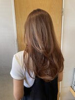 オーガニックエコ 川越(organic+eco)&nbsp;韓国風レイヤー/透明感イルミナカラー/オレンジベージュ