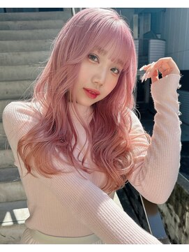 ムード(mood) ピンクカラー/ブリーチ/ダブルカラー/桜ピンク/ハイトーン