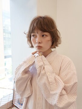 ディッセンバー 伊勢崎(December) 切りっぱなしボブ/ミニボブ/丸くないボブ/ヘーゼルベージュ