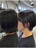 絶壁解消・ひし形・丸み・大人ショートボブ20代30代40代
