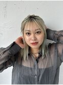 【Rina】ミントグリーン/黒髪/ボブルフ/ネビージュ/小顔/茅ヶ崎