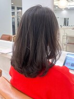 ガーデンヨコハマ(GARDEN YOKOHAMA)&nbsp;【阿久津】ミディアムレイヤーくびれストレートダークアッシュ