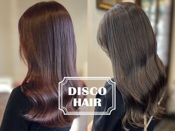 ディスコヘアー(DISCO HAIR)の写真/【海老名】透ける透明感×艶感。理想のダブルカラー・ハイライトもDISCOの技術で「自分史上最高」に