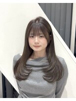 グランマッシュ(GRANMASH) ワンカールで決まる◎重めレイヤー/透明感ベージュ/西梅田