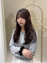 スリー(THREE)&nbsp;SWEET STYLE 前髪×顔まわりレイヤーで大人可愛いgirly hair
