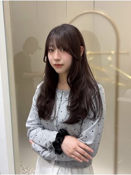 スリー(THREE) SWEET STYLE 前髪×顔まわりレイヤーで大人可愛いgirly hair