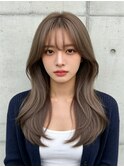 バタフライカット韓国風前髮くびれショートくるみちゃんヘア50代