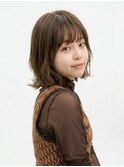 レイヤーカット韓国風ダブルカラー顔周り前髪カット