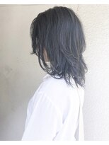 ヘアーアンドアトリエ マール(Hair&Atelier Marl)&nbsp;【Marl】黒髪のウルフ風セミディ♪