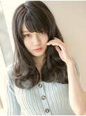 《Agu hair》暗髪ロング×ニュアンスウェーブ